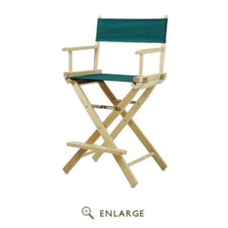 Casual Home Casual Home 220-00-021-32 24 in. Directors Chair Natural Frame with Hunter Green Canvas 220-00/021-32